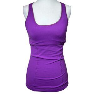 Lucy Size S Womens Purple Racerback Tank Top Breathable & Stretch Fabric